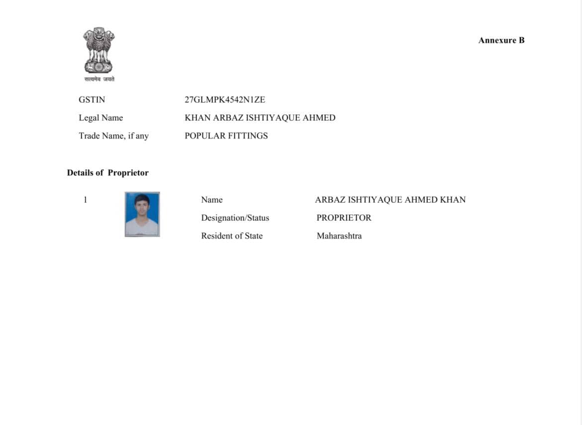 GST Certificate Part 3